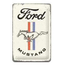 TABLICZKA BLASZANA FORD HORSE & STRIPES